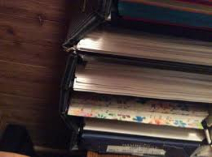 Bankers Box Decorative Eight Compartment Literature Sorter Letter Black Gray Pinstripe