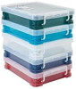 Super Stacker Document Boxes Assorted Colors 5 Pack