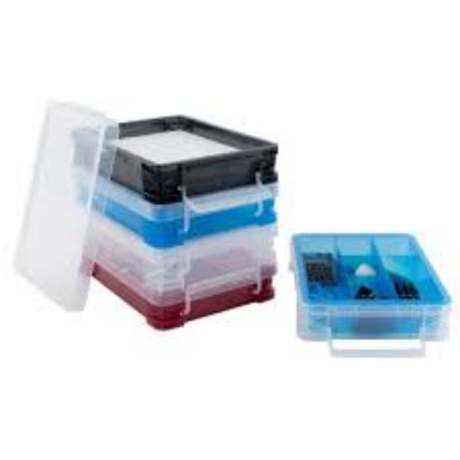 Super Stacker Document Boxes Assorted Colors 5 Pack