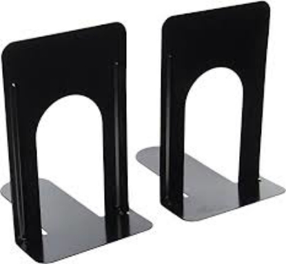 Universal Economy Bookends Nonskid Heavy Gauge Steel Black Various Sizes
