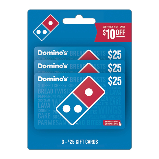 Domino's $75 Gift Card Multi Pack for $65