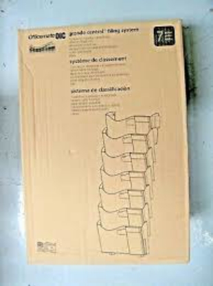 Officemate Grande Central Wall Filing System Seven Pockets Plastic Black