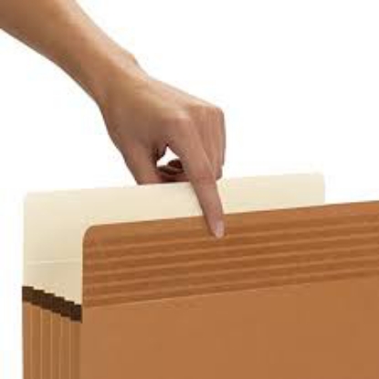 Smead 5 1/4"Easy Grip Accordion Expansion Pockets Redrope Letter 10 ct