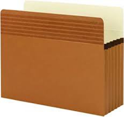 Smead 5 1/4"Easy Grip Accordion Expansion Pockets Redrope Letter 10 ct