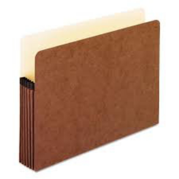Pendaflex 5 1/4 Expansion File Pocket Manila Red Fiber Letter 10 ct