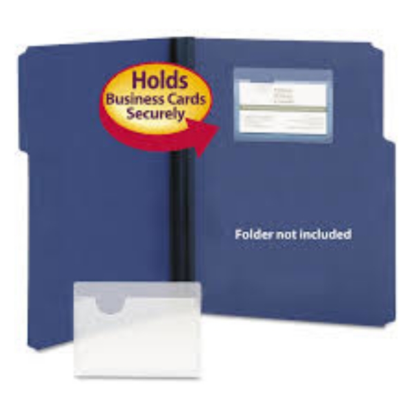 Smead Self Adhesive Poly Pockets Top Load 4.06" x 3" Clear 100ct
