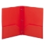 Smead Poly Two pocket Folder with Fasteners Letter Red 25ct