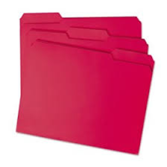 Smead 1/3 Cut Assorted Positions File Folders Select Color Letter 100 ct