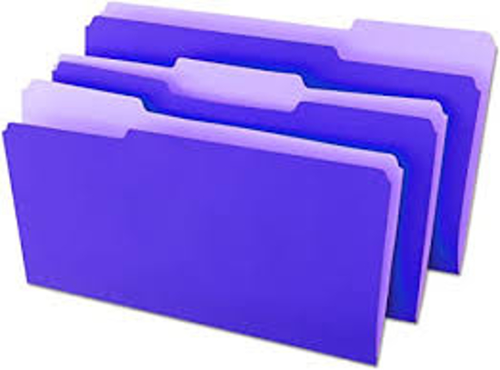 Universal File Folders 1/3 Cut One Ply Top Tab Letter 100 Box Various Colors