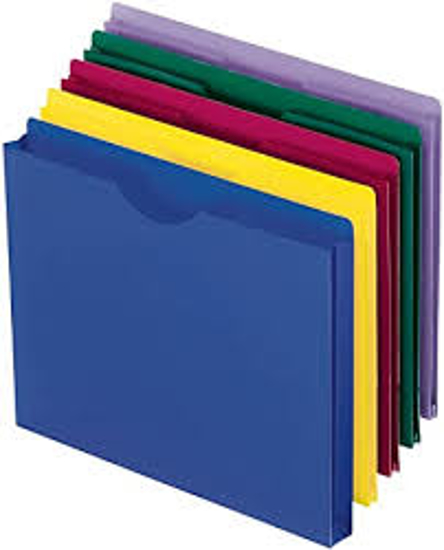 Pendaflex 1 Expanding Poly File Jackets Assorted Colors Letter 10 ct