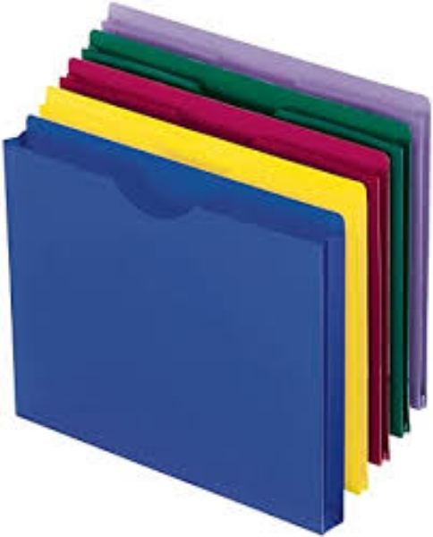 Pendaflex 1 Expanding Poly File Jackets Assorted Colors Letter 10 ct