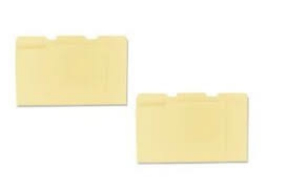 Universal 1/3 Assorted Cut File Folders Top Tab Letter Manila 100 ct