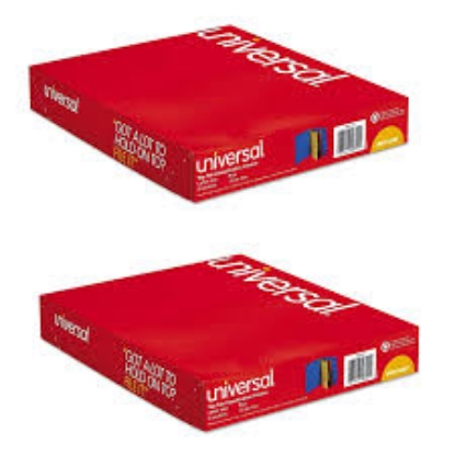 Universal Pressboard Classification Folders Six Section Letter Cobalt Blue 10 ct