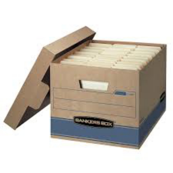 Bankers Box Heavy Duty Storage Boxes 10" x 12" x 15" 10 Pack Kraft Brown