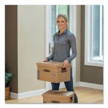 Bankers Box Heavy Duty Storage Boxes 10" x 12" x 15" 10 Pack Kraft Brown