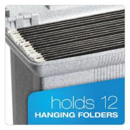 Pendaflex Plastic Portafile File Storage Box Granite Letter