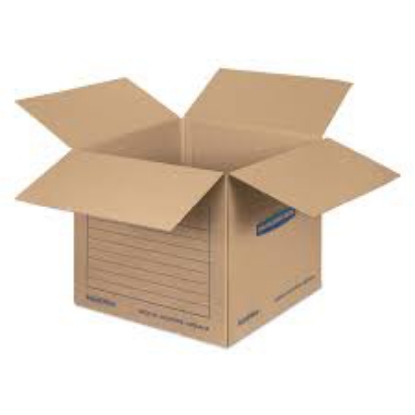 Bankers Box SmoothMove Basic Medium Moving Boxes Kraft Black 18 1/4 x 18 1/4 x 16 3/8 20 ct
