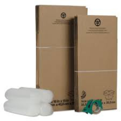 Duck Moving Kit 10 Boxes Small and Medium Bubble Wrap and Packing Tape