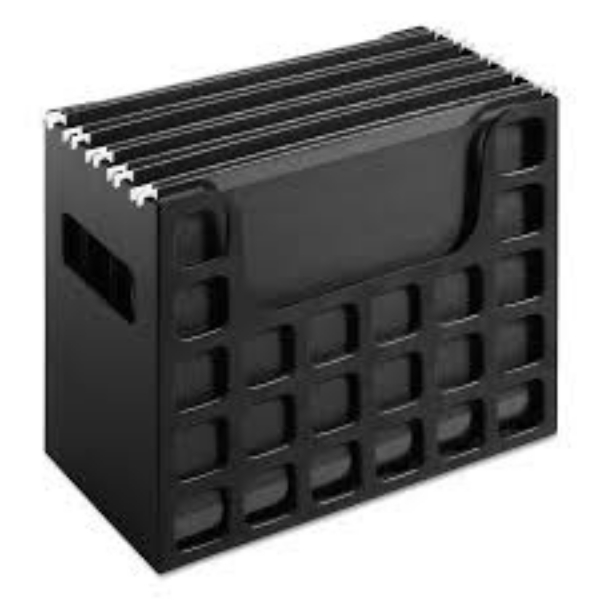 Oxford DecoFlex Letter Size Desktop Hanging File Plastic 12-1/4 x 6 x 9-1/2 Black