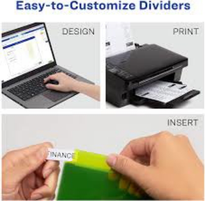 Avery Insertable Big Tab Dividers 8 Tab Letter