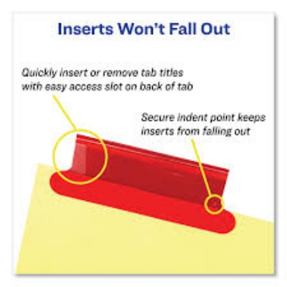 Avery Insertable Big Tab Dividers 8 Tab Letter