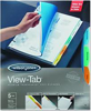 Wilson Jones View Tab Transparent Index Dividers 8 Tab Square Letter Assorted 5 Sets Box