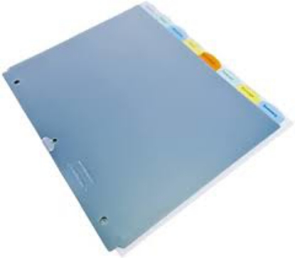 Wilson Jones View Tab Transparent Index Dividers 8 Tab Square Letter Assorted 5 Sets Box