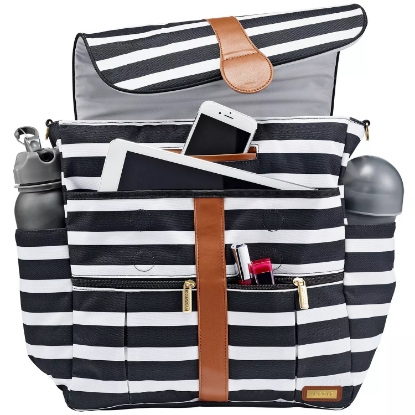 JJ Cole Backpack Diaper Bag with Bonus Matching Changing Clutch (Choose Your Color)
