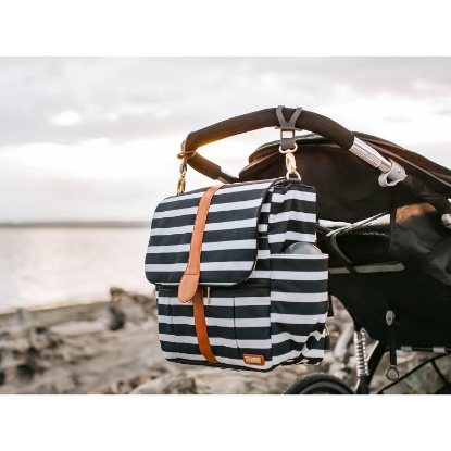 JJ Cole Backpack Diaper Bag with Bonus Matching Changing Clutch (Choose Your Color)