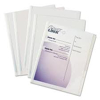 C Line Polypropylene Report Covers w Binding Bars Economy Clear 11 x 8 1/2 50/BX