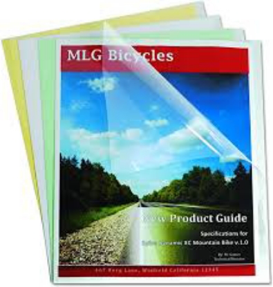 C Line Polypropylene Report Covers w Binding Bars Economy Clear 11 x 8 1/2 50/BX