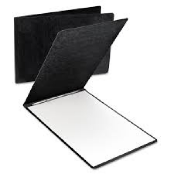 Oxford Pressboard Report Cover Prong Clip 11 x 17, 3 Capacity Black