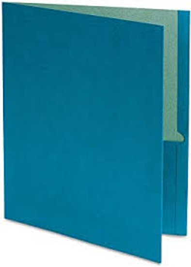 Earthwise by Oxford Earthwise 100% Recycled Paper Twin Pocket Portfolio Blue