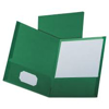 Oxford Linen Finish Twin Pocket Folders Letter Hunter Green 25 Box