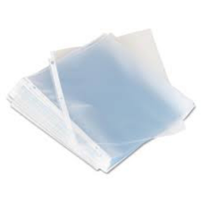 Universal Top Load Poly Sheet Protectors Standard Letter Clear 100 ct