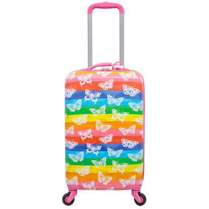 Kids Hardside Luggage with Matching Luggage Tag