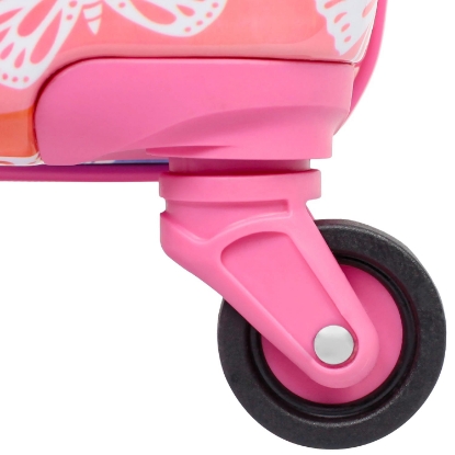 Kids Hardside Luggage with Matching Luggage Tag