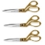 Westcott 3 Pack Gold Scissor