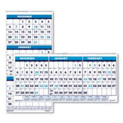 House of Doolittle Recycled Three Month Format Wall Calendar 12.25 x 26 14 Month 2020-2022