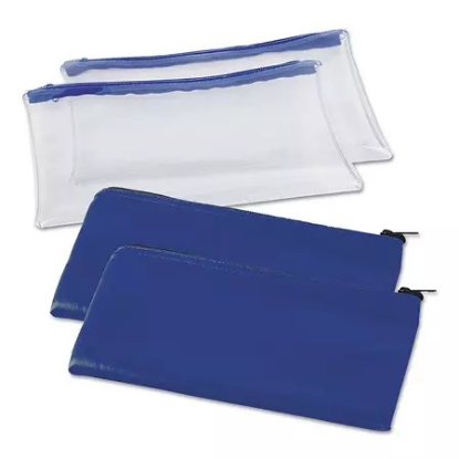 Universal Zippered Wallets Cases 11" x 6" Blue 2 per pack