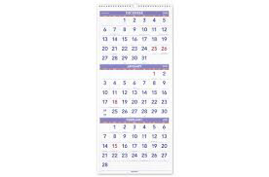 AT A GLANCE Vertical Format Three Month Reference Wall Calendar 12 x 27 2021