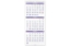 AT A GLANCE Vertical Format Three Month Reference Wall Calendar 12 x 27 2021
