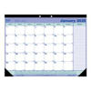 Picture of Blueline Desk Pad Calendar 21.25 x 16 Blue White Green 2021