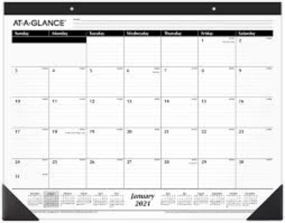 AT A GLANCE Ruled Desk Pad 22 x 17 2021