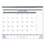 Blueline Net Zero Carbon Monthly Desk Pad Calendar 22 x 17 Black Band and Corners 2021