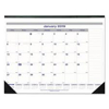 Blueline Net Zero Carbon Monthly Desk Pad Calendar 22 x 17 Black Band and Corners 2021
