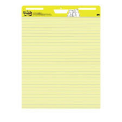 Post It Self Stick Easel Pads Lined 30 Sheets per Pad Yellow Select Quantity