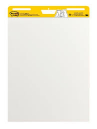 Post It Self Stick Easel Pads Grid Lines 30 Sheets per Pad White Select Quantity