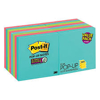 Post it Super Sticky Pop up Notes 3" x 3" Miami Collection 16 Pack 1,440 Total Sheets