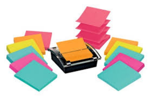 Post it Super Sticky Pop up Notes Dispenser for 3" x 3" Notes 1 Dispenser and 12 Pads of Pop up Notes
